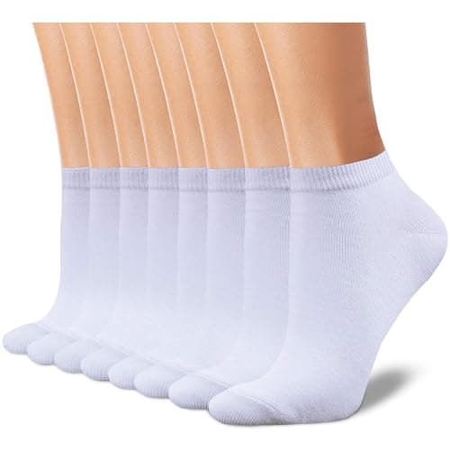 CHARKING 8 Pairs Ankle Socks for Women - Non Slip Cotton No Show Low Cut Casual Socks - Image 1