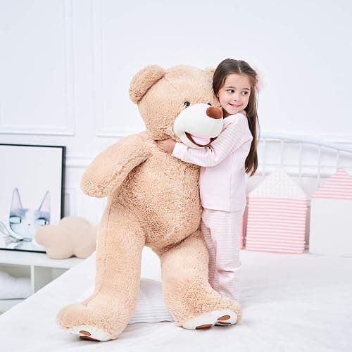 IKASA Giant Teddy Bear Plush Toy Stuffed Animals (Brown, 100cm) thumbnail 8