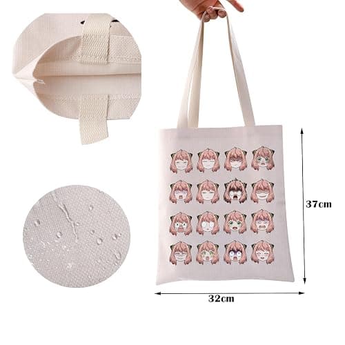 ZJXHPO Japanese Manga Tote Bag Anime Lover Gift Cartoon Lover Reusable Grocery Shopping Bag Anime Manga Shoulder Bag (AY Tote) thumbnail 3