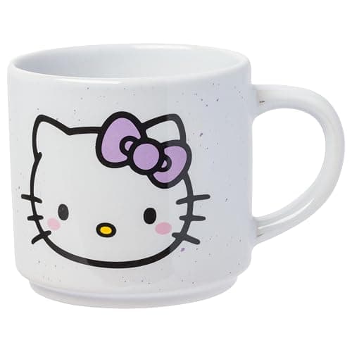 Silver Buffalo Sanrio Hello Kitty Faces and Hearts 4pc Ceramic Mug Stack Set, 10 Ounces thumbnail 9