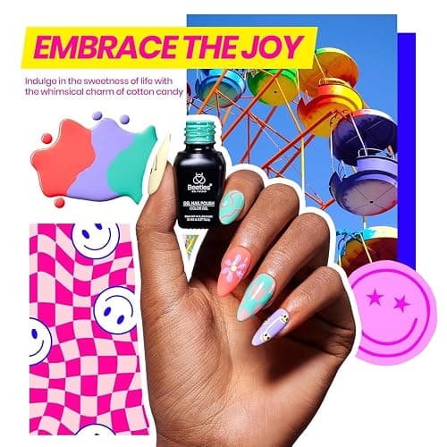 Beetles Gel Nail Polish Kit with U V Light, 68 Pcs Gel Nail Kit 35 Colors Emotional Spectrum with Base Matte&Glossy Top Coat Soak Off Nails Supplies Manicure Set Home Salon Gifts for Women Teen Girl thumbnail 7