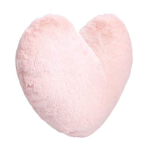 Amazon Basics Peony Pink Heart Decorative Pillow, 45 x 41 cm - Image 1