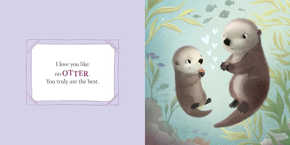 I Love You Like No Otter: A Funny and Sweet Board Book for Babies and Toddlers (Punderland) thumbnail 6