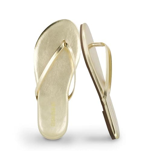 CUSHIONAIRE Cruise Lightweight Womens Flip Flops, Comfortable Beach Sandals for Women with Cushioned Footbed & Flexible Slip On Design - Image 1