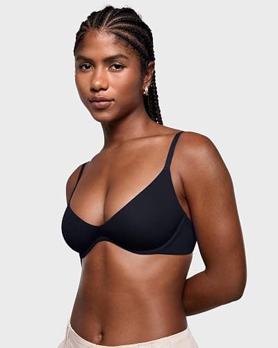 INLYRIC Women's Inbarely Plus Plunge Bra - Unlined Underwire Sexy Demi Balconette Bras thumbnail 5