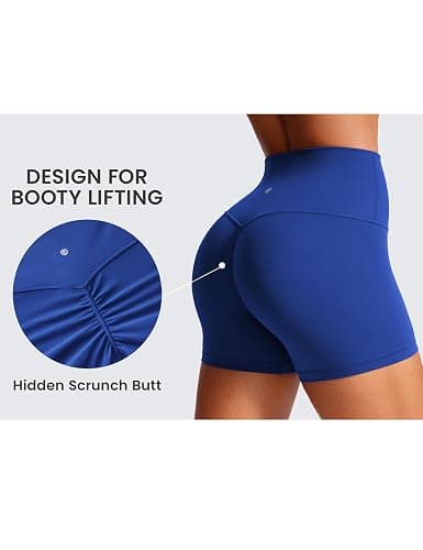 CRZ YOGA Secretsculpt Biker Shorts 4" | Booty Scrunch Butt, Butterlift, Buttery Soft, Moderate Compression, Workout, Pilates, No Front Seam, High Waist, for Women thumbnail 4
