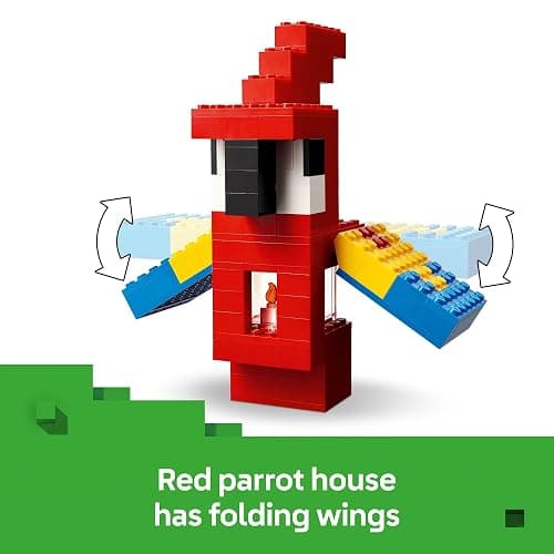 LEGO Minecraft The Parrot Houses Building Toy for Boys and Girls 8+ - Minecraft Video Game Kids Toy - Includes Jungle Ranger and Parrot Handler Minifigures and Accessories - 21282 thumbnail 3