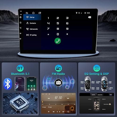 Upgrades Stereo for Honda Civic 2006-2011 Radio Wireless Apple Carplay Android Auto Leadfan 10.1" IPS Touchscreen for Honda Civic Radio Android Headunit Display GPS WiFi FM Mirrorlink Rear Camera SWC thumbnail 6