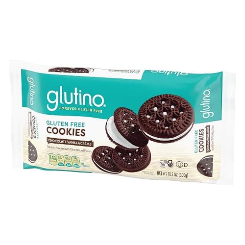 GLUTINO Chocolate Vanilla Creme Cookies, 10.5 oz thumbnail 6