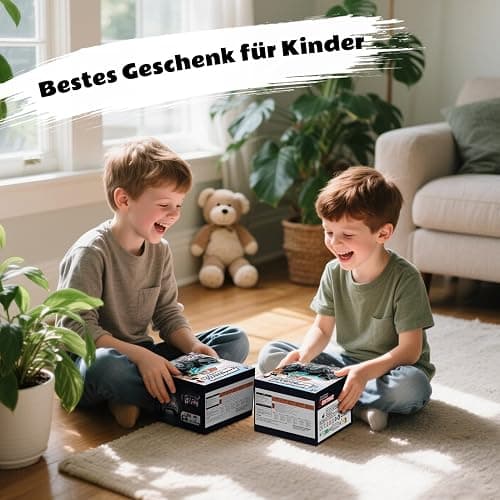 4WD Amphibisches Ferngesteuertes Auto,RC Auto wasserdicht mit Gestensensor,LED Licht & 2 Akkus,Geschenk für Jungen & Mädchen 4-12 Jahre,Spielzeugauto für Sand,Wasser & Gelände,Baustein-kompatibel thumbnail 8