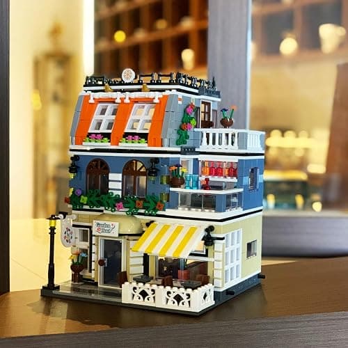 ENJBRICK Garden Hotel Assembly Square Building kit,Modular House Building Blocks Model Set for Teens and Adults.Collectible Display Toy Building Set 1284 PCS thumbnail 5