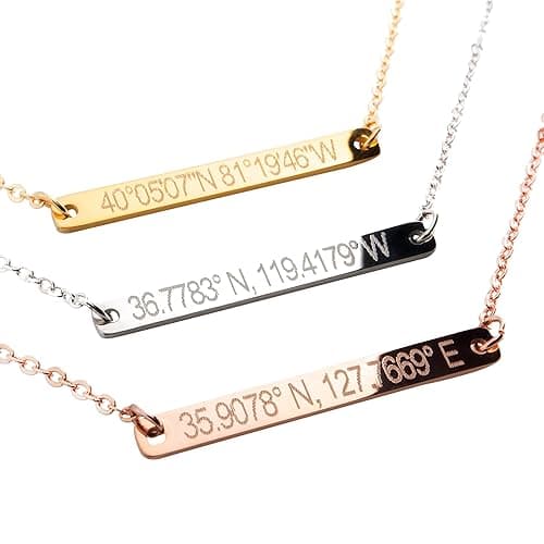 Custom Coordinate Necklace
