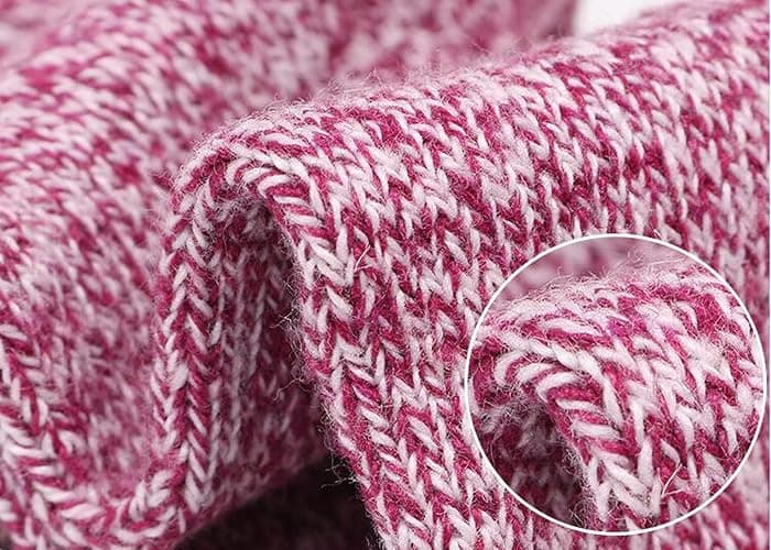 YZKKE 5Pack Womens Vintage Winter Soft Warm Thick Cold Knit Wool Crew Socks, Multicolor, free size thumbnail 4