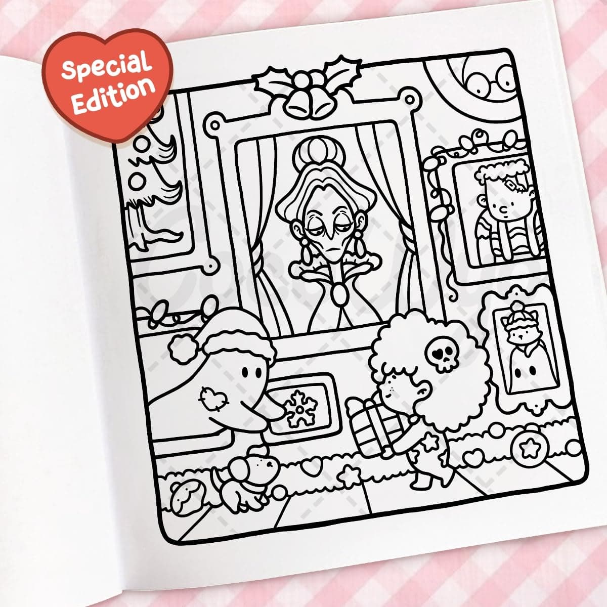 Cozy Christmas: The Cute and Relaxing Festive Colouring Book thumbnail 6