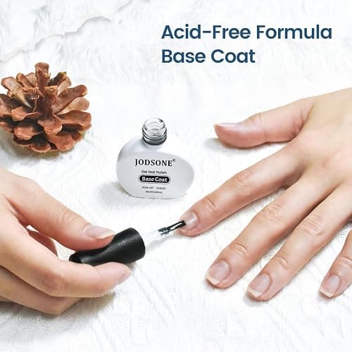 JODSONE 10ml Base Coat Gel Nail Polish Glossy Durable Gel Soak Off Clear No Wipe Nail Salon and DIY Home Need U V Lamp Curing thumbnail 6