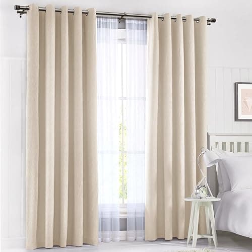 TONIAL1 Inch Double Curtain Rods 72 to 144 Inch (6 to 12 ft), Heavy Duty Decorative Drapery Rod for Windows 69 to 140 Inch (5.75 to 11.7 ft) with Classic Cap Finial, Bronze thumbnail 5