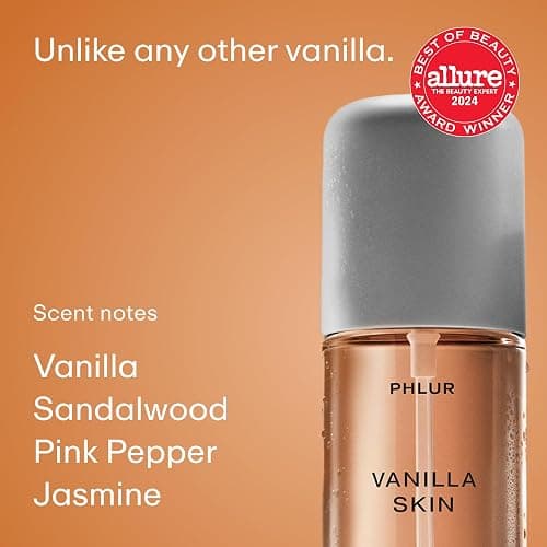 PHLUR Vanilla Peach Trio ($78 Value) - Exclusive 3pc Travel Size Body Mist Set ft. Vanilla Skin, Vanilla Nectar, Peach Skin (3 x 3 fl oz) thumbnail 4