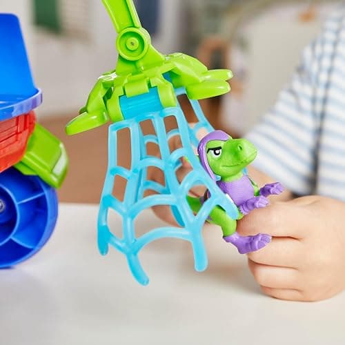 Spidey and his Amazing Friends Marvel Dino-Webs Crawler Toy Car Playset, Spider-Man & Goblin Raptor 4-Inch Action Figures, Kids Ages 3 & Up thumbnail 7