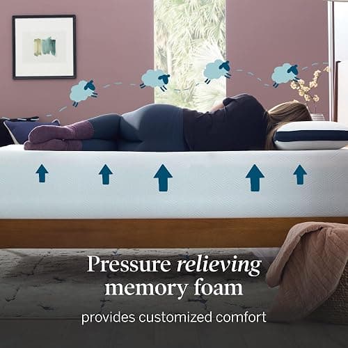 Lucid® 10" Medium Gel Memory Foam Mattress – Bamboo Charcoal & Cooling Gel – Fiberglass Free – Bed in a Box – CertiPUR-US® Certified – Queen Size thumbnail 4