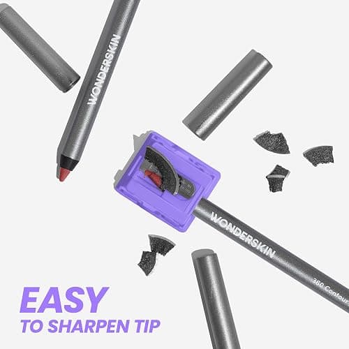 Wonderskin Lipliner Pencil - 360 Contour Lipliner, Long Lasting, Sharpenable, Waterproof and Transfer-Proof Brown Lip Liner Pencil (Saddle) thumbnail 6