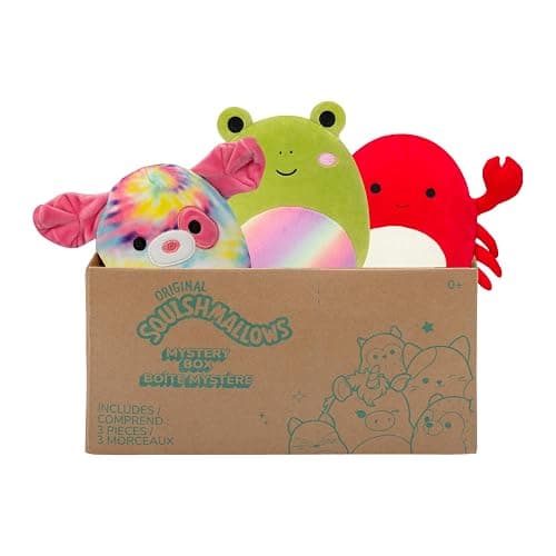 Squishmallows SQCR04665 - Mystery Box, enthält 3x 20cm Überraschungs-Squishmallows, offizielles Jazwares Plüsch, Mystery 3er-Pack Plüsch thumbnail 3