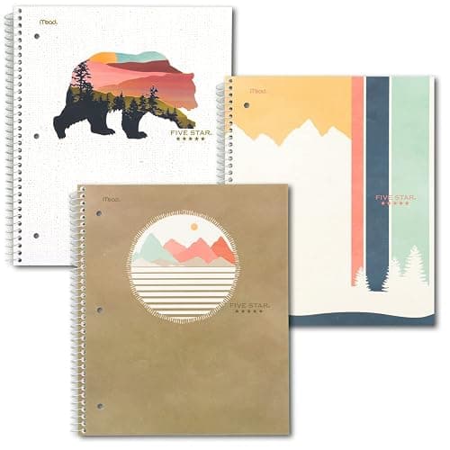 Five Star and National Wildlife Federation Spiral Notebook + Study App, 1 Subject, College Ruled Paper, 11" x 8-1/2", 80 Sheets, Forest Bear, 1 Count (820088FM) thumbnail 8