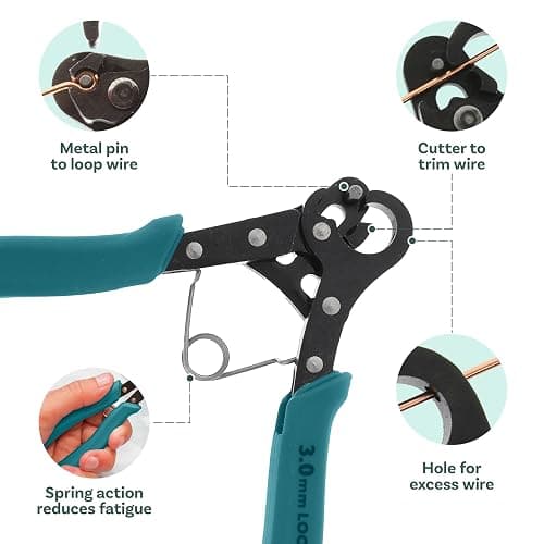 The Beadsmith One Step Looper – Create and Trim Consistent 3 mm Loops for Jewelry, Use With 18-26g Craft Wire thumbnail 5