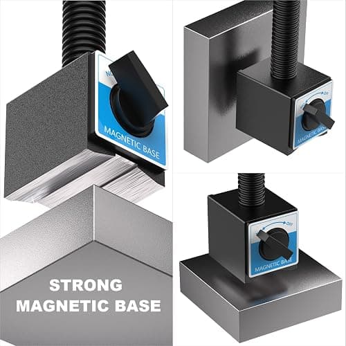 Magnetic Work Light, 1300 Lumens Led Machine Light with Strong Magnetic Base, Flexible Gooseneck Magnetic Lamp for Lathe and Drill Press, 10W 120V thumbnail 5