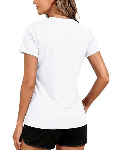 TACVASEN Women's Short Sleeve Workout Shirts UPF 50+ Sun Protection Quick Dry Athletic Tops for Running Gym Tee thumbnail 2