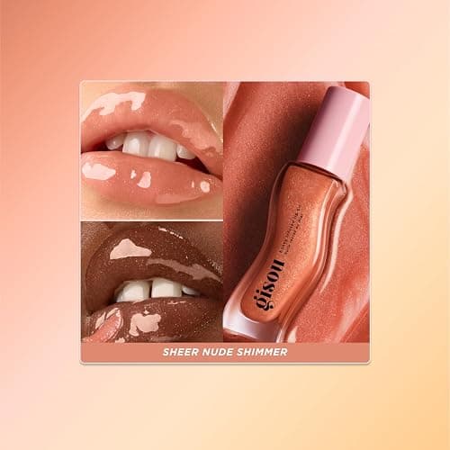 Gisou Honey Infused Lip Oil (0.27 Fl Oz) - Glazed Plum | Sheer nude shimmer, sweet sugar plum scent, intense hydration & glossy shine, no stickiness thumbnail 2