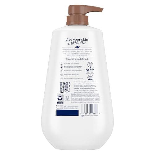 Dove Body Wash with Pump Restore Coconut & Cocoa Butter for 24hr Lotion-Soft Skin Moisturizing Skin Cleanser with No Sulfates No Parabens 30.6 Oz thumbnail 2