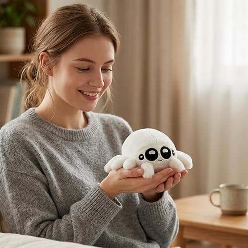 1 Stück Spider Noir Kuscheltier, Superhelden Plüschtier in 20 cm Größe, Weiches Stofftier als Deko-Objekt und Sammlerstück, Ideal für Halloween Dekoration und Wohnaccessoire thumbnail 2