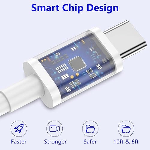 JSXKYNVTE iPhone 16 15 Charger Fast Charging,20W 2Pack USB-C Wall Charger Block with 10ft&6ft Type C to USB C Cable Compatible for iPhone 16/16 Pro/16 Pro Max/16 Plus/15/15 Plus/15 Pro/15 Pro Max thumbnail 5