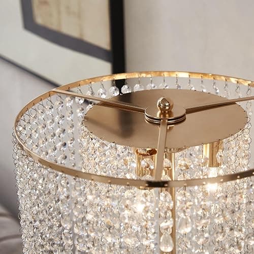 Surpars House Raindrop Crystal Floor Lamp French Golden thumbnail 6