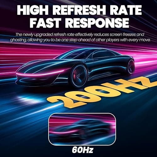 CRUA 24" Curved Gaming Monitor, 165Hz/200Hz Computer Monitor, FHD 1920x1080, 120% sRGB, AMD FreeSync, Blue Light Filter, for Gaming & Office, Wall Mountable- White thumbnail 4