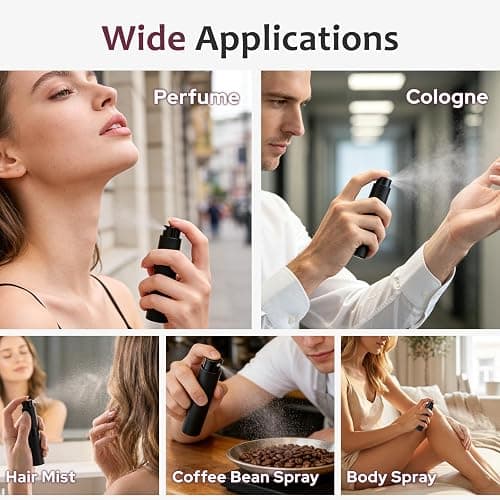 LISAPACK 8ml Travel Perfume Bottle Refillable, 3 PCS Cologne Atomizer Spray | Twist-up empty sprayer, small refill dispenser, portable size for purse pocket, leakproof, TSA essential for men women -pink thumbnail 4