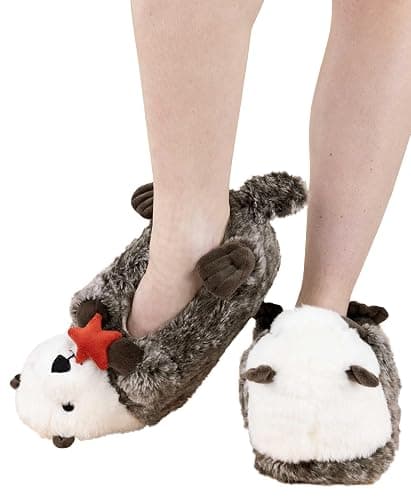 Lazy One Animal Critter Slippers for Kids and Adults, Cute and Cozy Slippers thumbnail 2