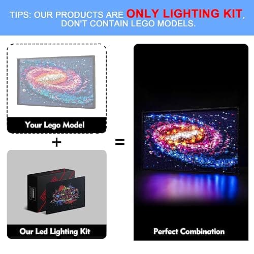Light Kit for Lego Art The Milky Way Galaxy, Lighting Set for Lego 31212 The Milky Way Galaxy Set - Not Include Models, Just Light Kit thumbnail 2