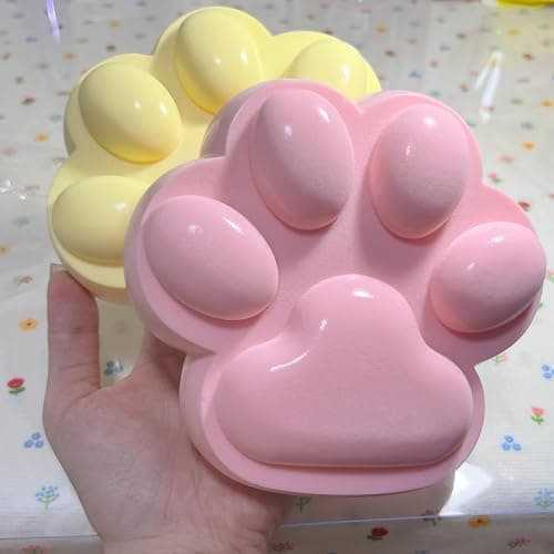 SUISUILE 5.5 Inch Large Cat Paw Slow Rising Squishy Toys, Kawaii Sticky Paw Squeeze Toy, Super Soft Slow Rebound Fidget Toys for Stress Relief ADHD Desk Accessory (Pink) thumbnail 5