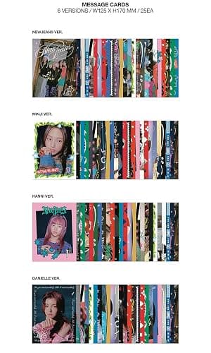 NEWJEANS OMG 1st Winter Single Album ( MESSAGE CARD Ver. - Random ) K-POP SEALED thumbnail 4