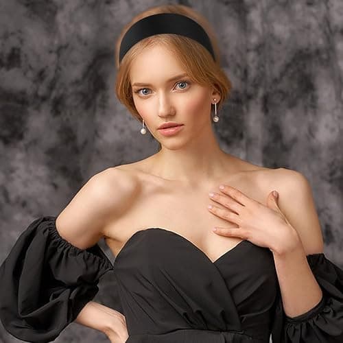 WLLHYF 2 Pieces Satin Headbands 1 Inch Wide Hard Head Band Fashion Solid Headband Anti-slip Plain Hair Bands Diy Hair Accessories for Women Girls Halloween Christmas Valentine's Day thumbnail 8