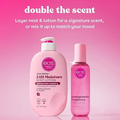 eos Cashmere Body Mist, Pomegranate Raspberry, Body Spray for Women, Hair Mist, Fruity, Moisturizing, Hyaluronic Acid, Glycerin, Vegan, Cruelty-free, 6 fl oz thumbnail 5