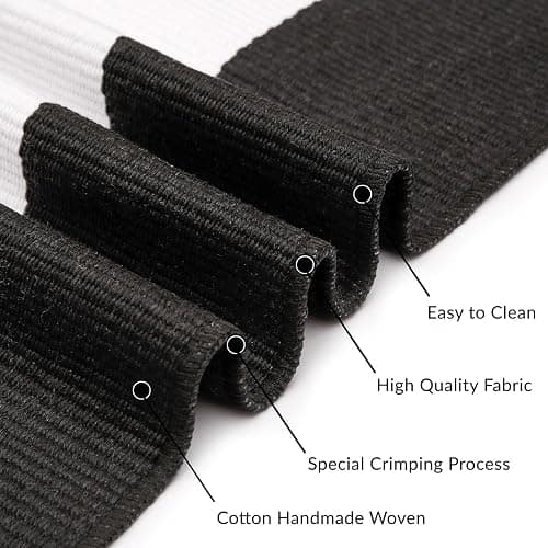 IOHOUZE Black White Striped Rug -27.5" X 43" Front Door Mats Outdoor,Washable Rug for Front Porch Decor,Spring Summer Welcome Mats Outdoor Indoor, Doormat for Farmhouse/Entryway/Home Entrance thumbnail 7