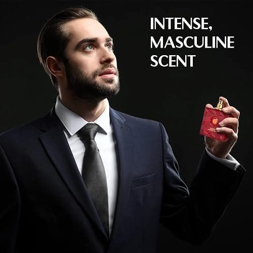 Verse Adonis Red for Men - 100ml Eau De Parfum Spray - Fruity Warm & Floral Fragrance Smell Fresh All Day Long Lasting Includes NovoGlow Carrying Pouch Gift for All Occasions thumbnail 4