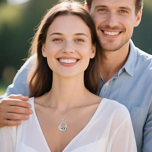 DAYLINLOVE Panda Gifts 925 Sterling Silver Panda And Bamboo Heart Pendant Necklace Animal Jewelry Gifts for Women thumbnail 4