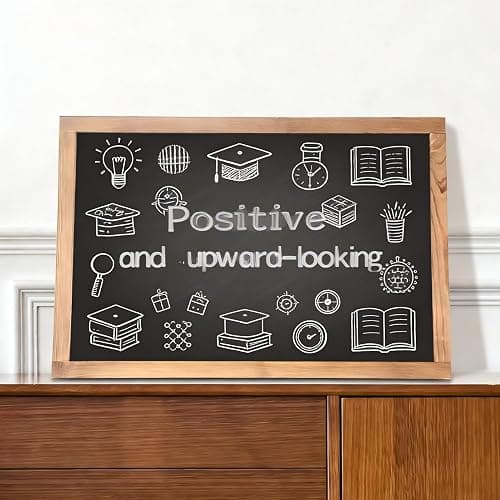 Magnetic Chalkboard for Wall Rustic Wood Framed Decorative Blackboard Sign Hanging Chalkboard for Home, Office, Restaurant 12" x 16" thumbnail 2