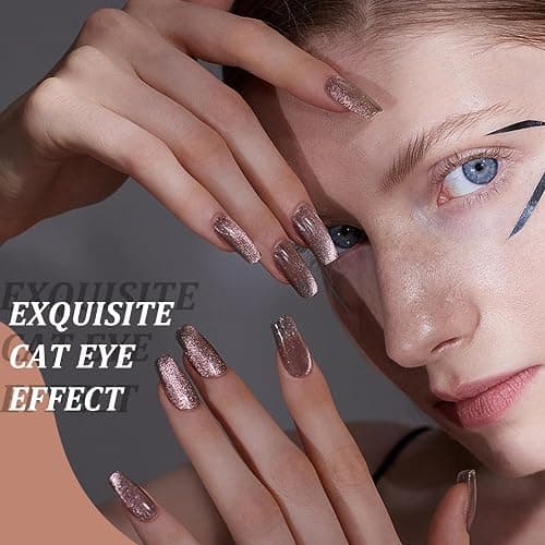 FOWSRHRG 3 in 1 Cat Eye Nail Magnet Set, Multifunctional Wooden Handle Nail Magnet, Heart Magnet for Nails, Rabbit Shape Cat Eye Magnet for Nails, Long Strip Magnets Tool for Nail Art DIY at Home thumbnail 7