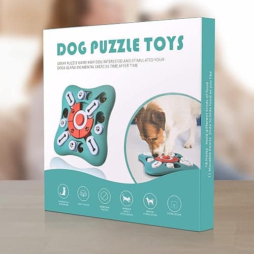 PETSTA Dog Puzzle Toys, Treat Dispensing Dog Enrichment Toys for IQ Training and Brain Stimulation, Interactive Mentally Stimulating Toys as Gifts for Puppies, Cats, Dogs thumbnail 7