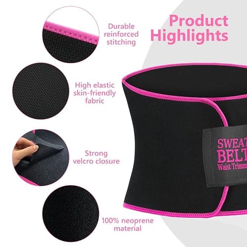 AMZBOSS Waist Trainer for Women Lower Belly Fat, Waist Sweat Band for Women, Belly Band Sweat Belt, Stomach Wrap, Body Shaper thumbnail 4