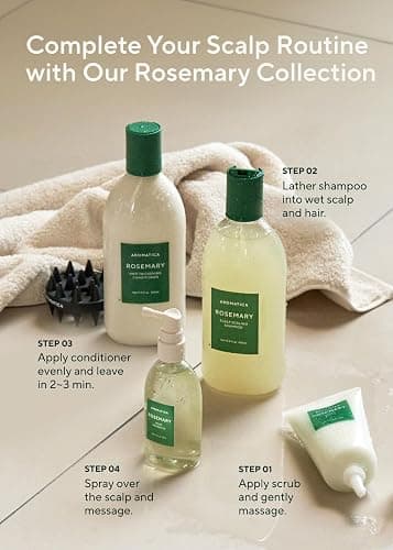 AROMATICA Root Enhancer Rosemary Water Spray for Hair Growth – Korean Hair Care Oil for Scalp Detox – Flaky & Itchy & Dry Scalp Treatment – Free from Sulfate, Silicone, and Paraben (3.38oz) thumbnail 6